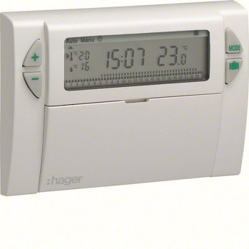 Hager EK310 Fali termosztát, digitális, napi programmal