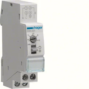   Hager EMN001 Lépcsőházi automata, 16A, 1Z, újraindítható