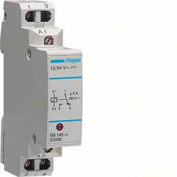   Hager EN145 Interfész relé, 1 váltó 5A-230V AC, 12-24V AC/DC