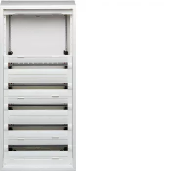   Hager FD72AN Vega D, 7 soros, falon kívűli elosztó, félig előszerelt, ajtó nélkül, 300mm üres hely (2 sor), 12