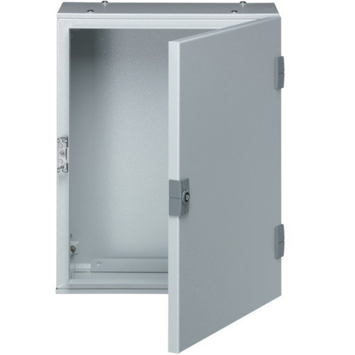 Hager Orion plus FL105A Falra szerelhető fém szekrény, teli ajtóval, 350x300x200, IP65, szerelőlap nélkül, Orion plus (Hager FL105A)