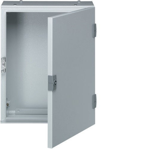 Hager Orion plus FL110A Falra szerelhető fém szekrény, teli ajtóval, 500x300x200, IP65, szerelőlap nélkül, Orion plus (Hager FL110A)