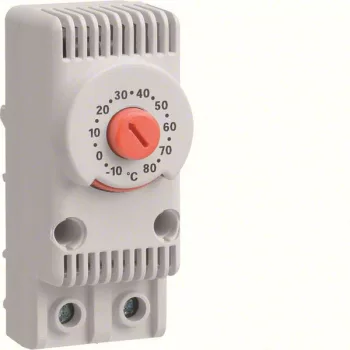   Hager FL258Z Termosztát fűtéshez, 1Z, 10A-230V AC, -10…+80°C 29x68x45mm, IP20