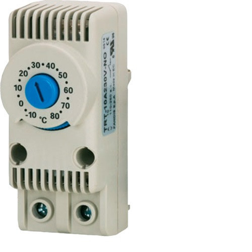 Hager FL259Z Termosztát ventilátorhoz, 1Ny, 10A-230V AC, -10…+80°C 29x68x45mm, IP20