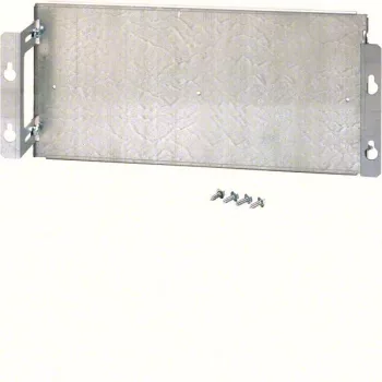   Hager Orion plus FL315A Fém modul szerelőlap, 150mm magás, 500mm széles szekrényekhez, mélységben állítható, Orion plus (Hager FL315A)