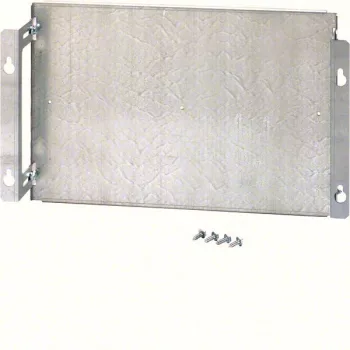   Hager Orion plus FL325A Fém modul szerelőlap, 200mm magás, 500mm széles szekrényekhez, mélységben állítható, Orion plus (Hager FL325A)