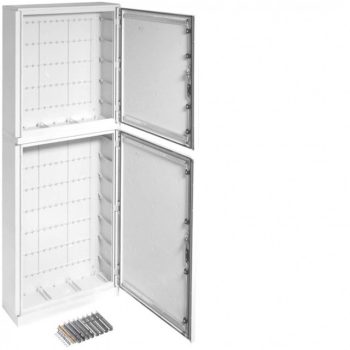   Hager FL358B Műanyag, 2 részes állószekrény lábazatttal, 2050x850x300, IP65