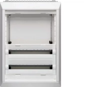   Hager FU42AN Vega D, 4 soros, süllyesztett elosztó, félig előszerelt, ajtó nélkül, 300mm üres hely, 48 modul,