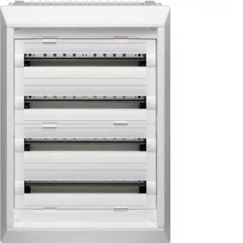   Hager FU42DN Vega D, 4 soros, süllyesztett elosztó, teljesen beépített, ajtó nélkül, 96 modul, 806x550x110,