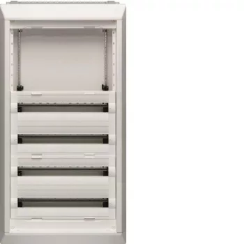   Hager FU62AN Vega D, 6 soros, süllyesztett elosztó, félig előszerelt, ajtó nélkül, 300mm üres hely, 96 modul,