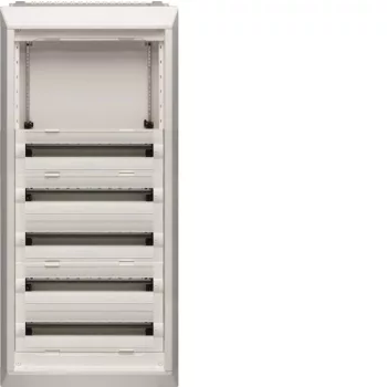   Hager FU72AN Vega D, 7 soros, süllyesztett elosztó, félig előszerelt, ajtó nélkül, 300mm üres hely, 120 modul,