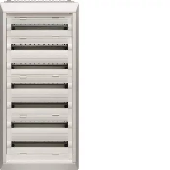   Hager FU72DN Vega D, 7 soros, süllyesztett elosztó, teljesen beépített, ajtó nélkül, 168 modul, 1256x550x110,