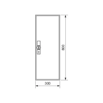   Hager FWB51D Univers mezős elosztó, falon kívüli, IP44, üres, 800x300x161mm