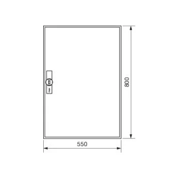   Hager FWB52D Univers mezős elosztó, falon kívüli, IP44, üres, 800x550x161mm