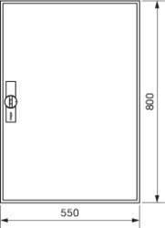Hager FWB52D Univers mezős elosztó, falon kívüli, IP44, üres, 800x550x161mm Hager FWB52D Univers mezős elosztó, falon kívüli, IP44, üres, 800x550x161mm