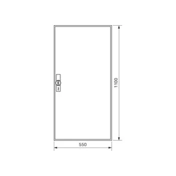   Hager FWB72D Univers mezős elosztó, falon kívüli, IP44, üres, 1110x550x161mm