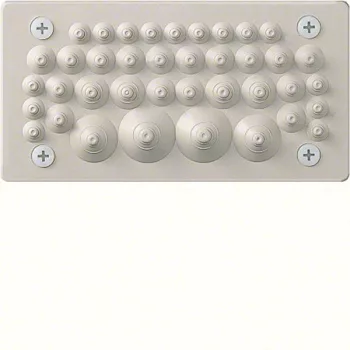   Hager FZ402 Quadro / Univers / Orion gumis kábelbevezető, IP54, 240x130mm, 45db kábelhez