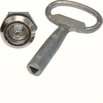   Hager FZ450 Quadro 4/5 zár, 7mm-es háromszög betéttel, 1db kulccsal