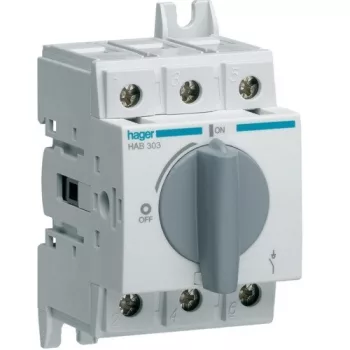   Hager HAB303, moduláris terheléskapcsoló 3P 32A 380/415V (Hager HAB303)