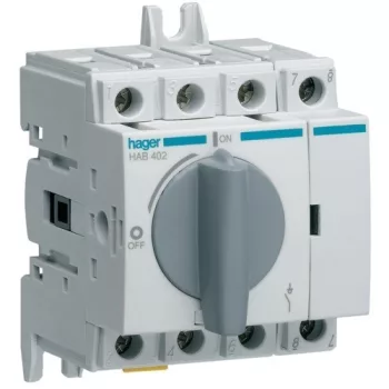   Hager HAB402, moduláris terheléskapcsoló 4P 20A 380/415V (Hager HAB402)