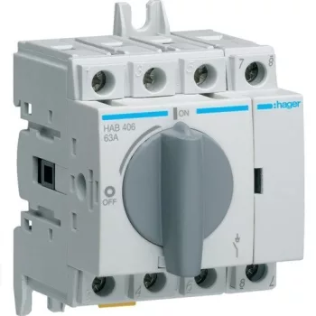  Hager HAB406, moduláris terheléskapcsoló 4P 63A 380/415V (Hager HAB406)