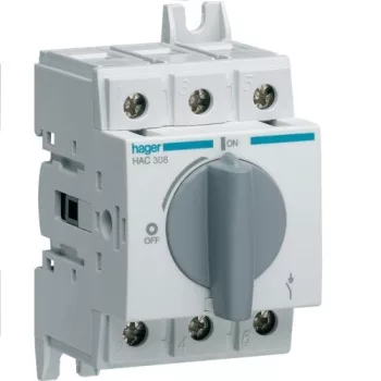   Hager HAC308, moduláris terheléskapcsoló 3P 80A 380/415V (Hager HAC308)