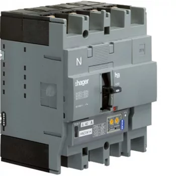 Hager HEC041H h250 LSI kompakt megszakító, 4P, 40A, 70kA
