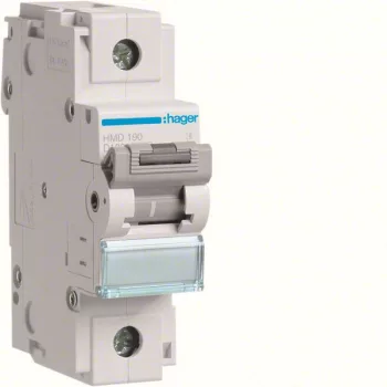 Hager HMD190 Kismegszakító 1P, D-100A, 15kA, 1,5M
