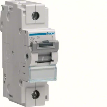 Hager HMX120 Kismegszakító 1P, C-20A, 50kA, 1,5M