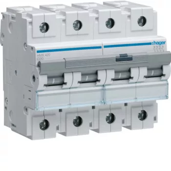 Hager HMX420 Kismegszakító 4P, C-20A, 50kA, 6M