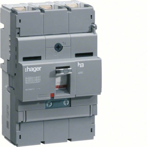 Hager HNB125H x250 TM kompakt megszakító, 3P, 125A, 40kA