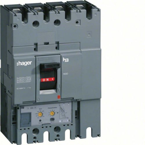 Hager HND251H h630 LSI kompakt megszakító, 4P, 250A, 50kA