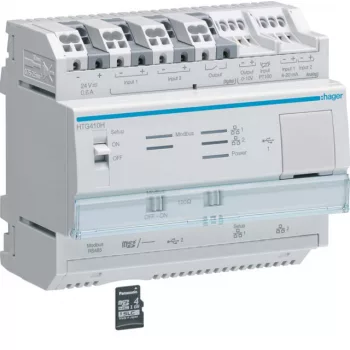   Hager HTG411H Energiafelülgyeleti szerver, agardio.manager, 6 modul