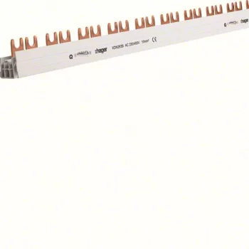   Hager KDN263B, Fázissín 2P, 56 modul, 1000 mm-es, 10mm2 keresztmetszet, darabolható (Hager KDN263B).