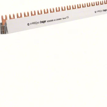   Hager KDN280B, Fázissín 2P, 56 modul, 1000 mm-es, 16mm2 keresztmetszet, darabolható (Hager KDN280B).