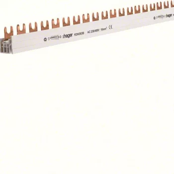   Hager KDN363B, Fázissín 3P, 57 modul, 1000 mm-es, 10mm2 keresztmetszet, darabolható (Hager KDN363B).