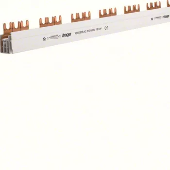   Hager KDN380B, Fázissín 3P, 57 modul, 1000 mm-es, 16mm2 keresztmetszet, darabolható (Hager KDN380B).