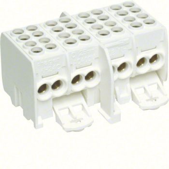   Hager KH24C Fővezetéki leágazó kapocs, 4P, 2x25mm2 + 2x16mm2 leág/P, érintésvédett