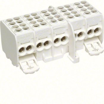   Hager KH25C Fővezetéki leágazó kapocs, 5P, 2x25mm2 + 2x16mm2 leág/P, érintésvédett