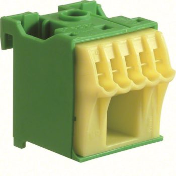   Hager KN06E PE-sorkapocs, QuickConnect, z-s, 6 csatlakozás, zöld-sárga