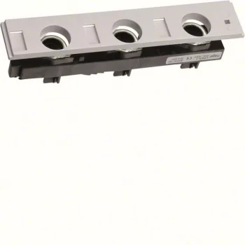   Hager L063L1 D02 biztosítós aljzat, 60mm-es síntávolságra, 3x63A, 16mm2