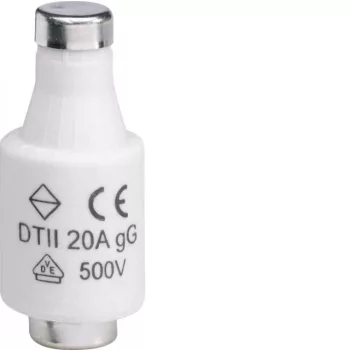   Hager LE2720 DII olvadóbiztosító betét, E27 500V gG 20A LOMHA betét DT II (DOL II)