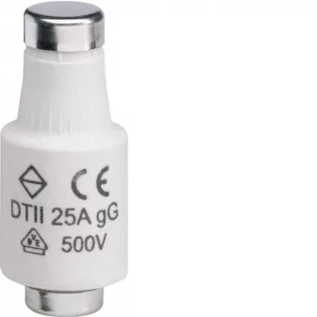   Hager LE2725 DII olvadóbiztosító betét, E27 500V gG 25A LOMHA betét DT II (DOL II)