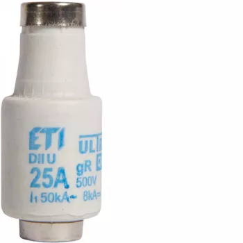   Hager LE27FF25 DII olvadóbiztosító betét E27 500v FF 25A ULTRAGYORS betét DT II (DOL II)