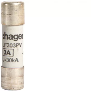   Hager LF303PV PV szolár olvadóbetét, 10x38 mm, 1000 V DC, 3A