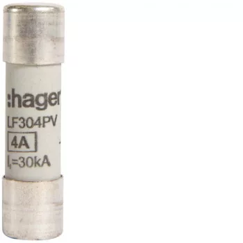  Hager LF304PV PV szolár olvadóbetét, 10x38 mm, 1000 V DC, 4A