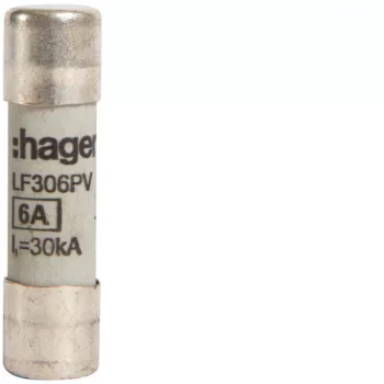   Hager LF306PV PV szolár olvadóbetét, 10x38 mm, 1000 V DC, 6A