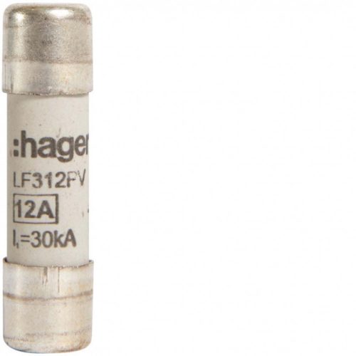 Hager LF312PV Fotovoltaikus biztosíték 10x38 mm 12A