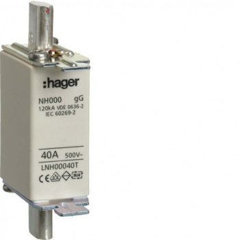 Hager LNH00040T NH 00C KTF/gG 40A 500V késes biztosító