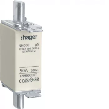 Hager LNH00050T NH 00C KTF/gG 50A 500V késes biztosító